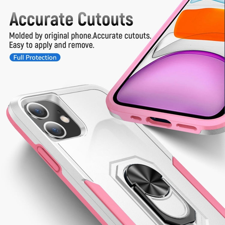 For iPhone 11 Ring Kickstand Heavy Duty Shockproof Phone Case