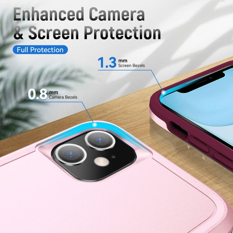 For iPhone 11 Ring Kickstand Heavy Duty Shockproof Phone Case