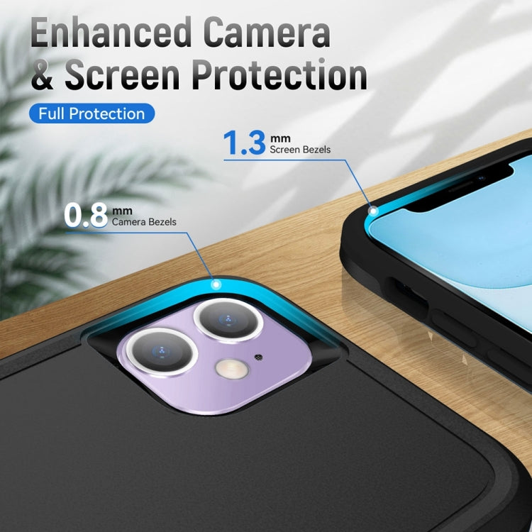 For iPhone 11 Ring Kickstand Heavy Duty Shockproof Phone Case
