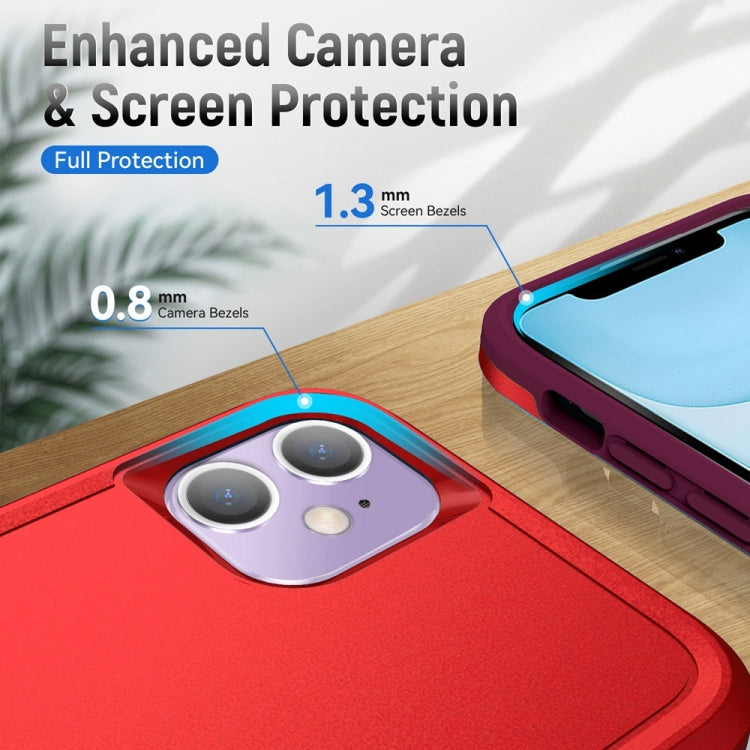 For iPhone 11 Ring Kickstand Heavy Duty Shockproof Phone Case