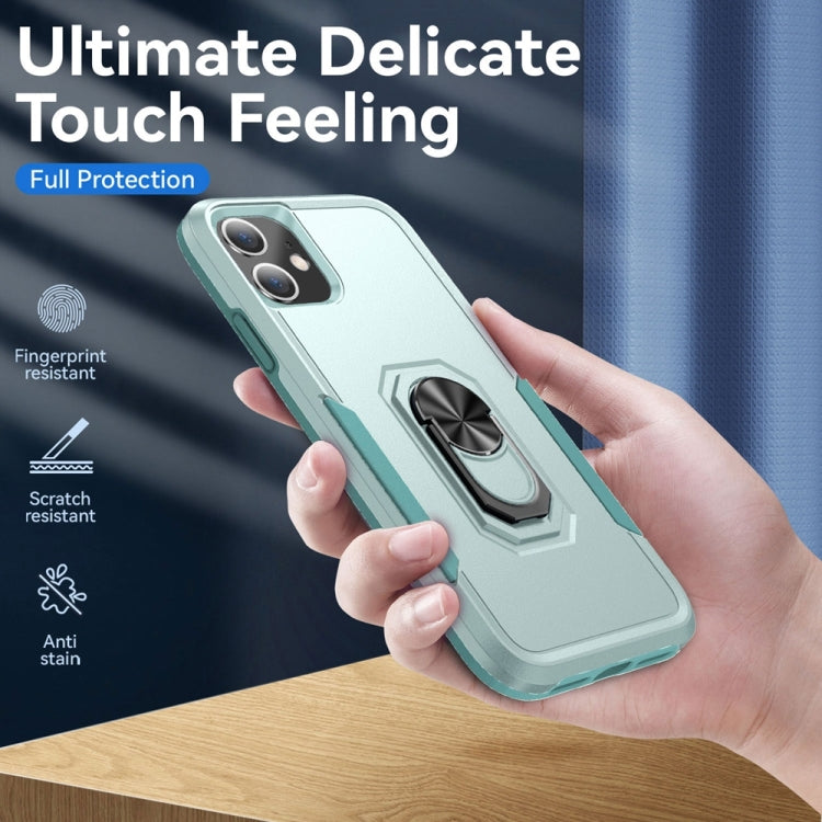 For iPhone 11 Ring Kickstand Heavy Duty Shockproof Phone Case