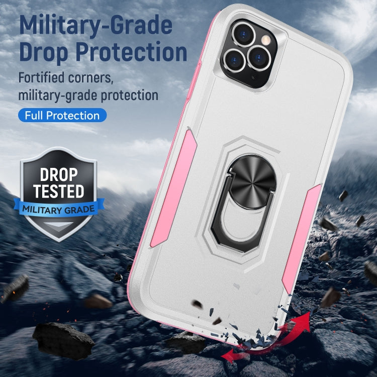 For iPhone 11 Pro Ring Kickstand Heavy Duty Shockproof Phone Case