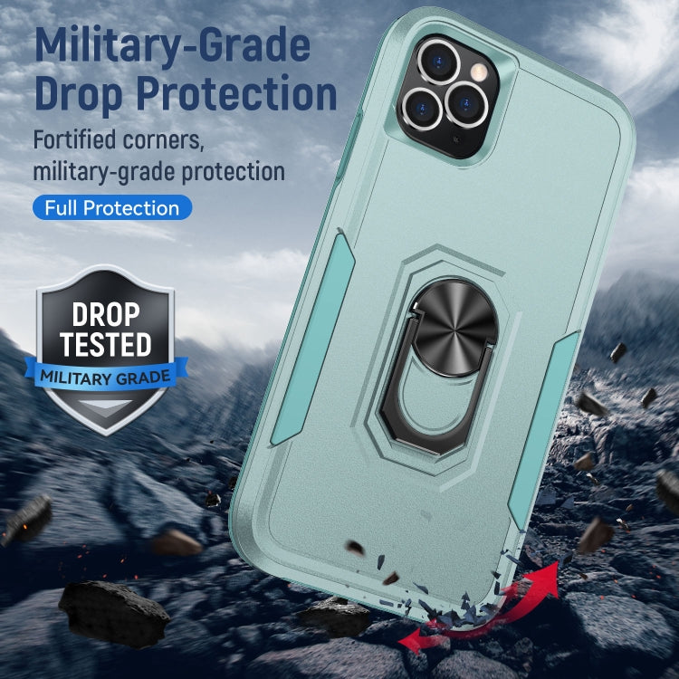 For iPhone 11 Pro Ring Kickstand Heavy Duty Shockproof Phone Case