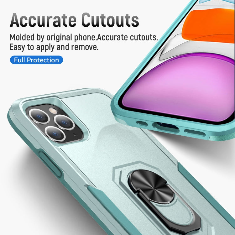For iPhone 11 Pro Ring Kickstand Heavy Duty Shockproof Phone Case