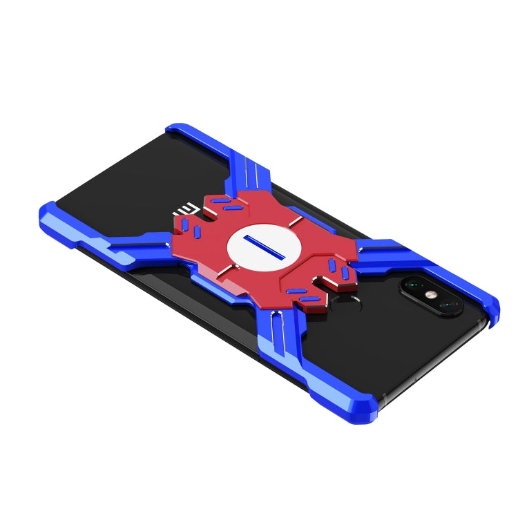 For Xiaomi Mi 8 Explorer Hero Series Anti-fall Wear-resistant Metal Protective Case with Bracket