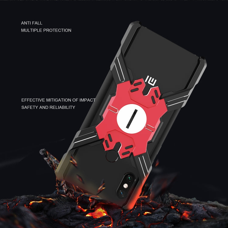 For Xiaomi Mi 8 Explorer Hero Series Anti-fall Wear-resistant Metal Protective Case with Bracket