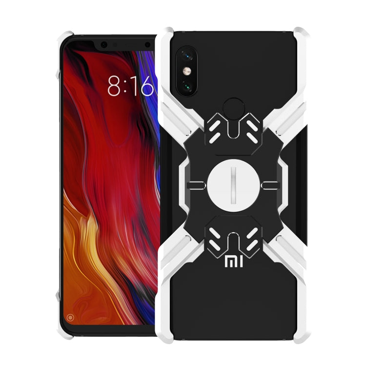 For Xiaomi Mi 8 Explorer Hero Series Anti-fall Wear-resistant Metal Protective Case with Bracket