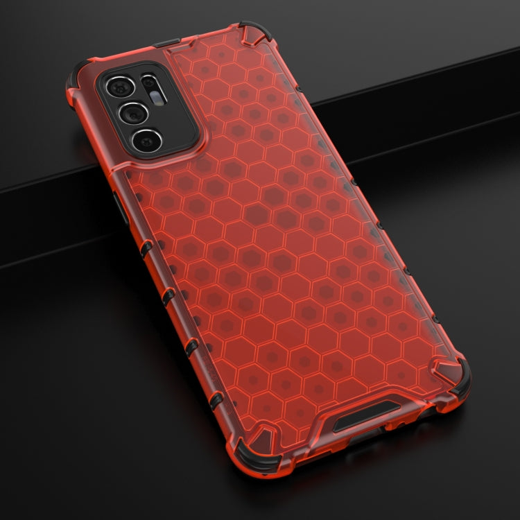 For OPPO Reno6 4G Shockproof Honeycomb PC + TPU Case