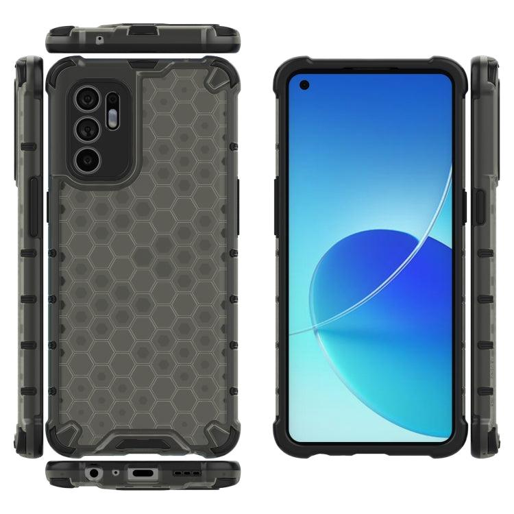 For OPPO Reno6 4G Shockproof Honeycomb PC + TPU Case