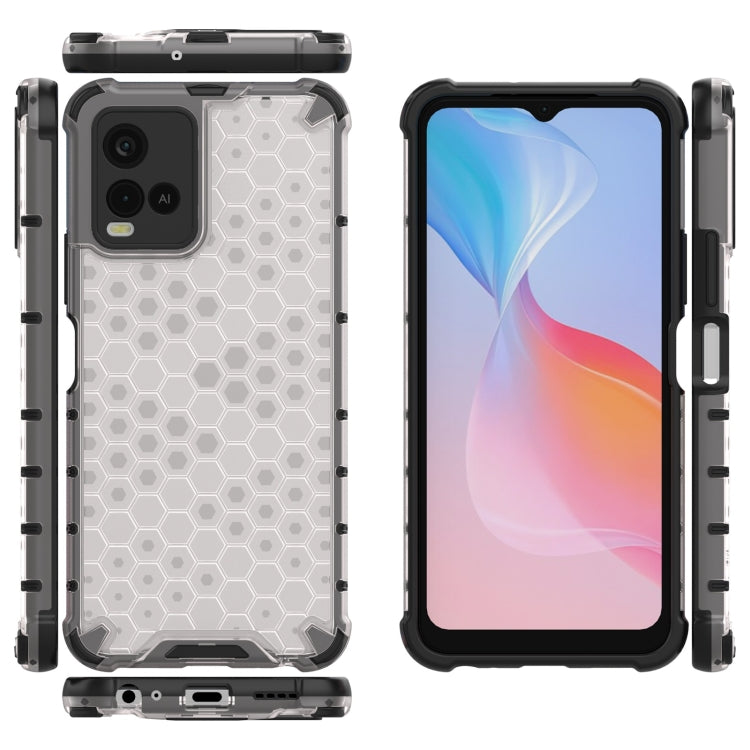 For vivo Y21 Shockproof Honeycomb PC + TPU Case