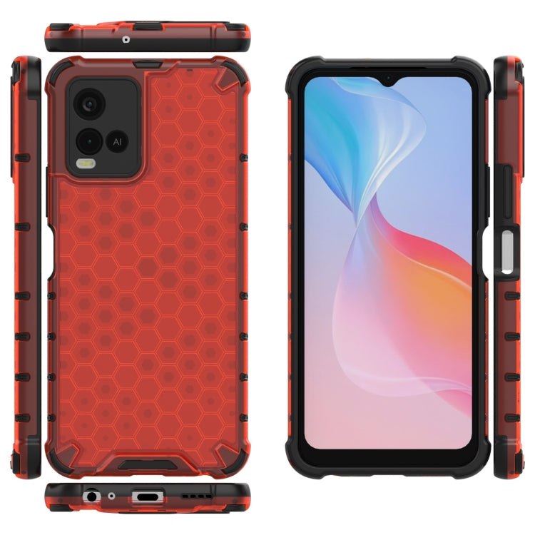 For vivo Y21 Shockproof Honeycomb PC + TPU Case