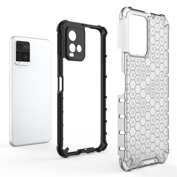 For vivo Y21 Shockproof Honeycomb PC + TPU Case