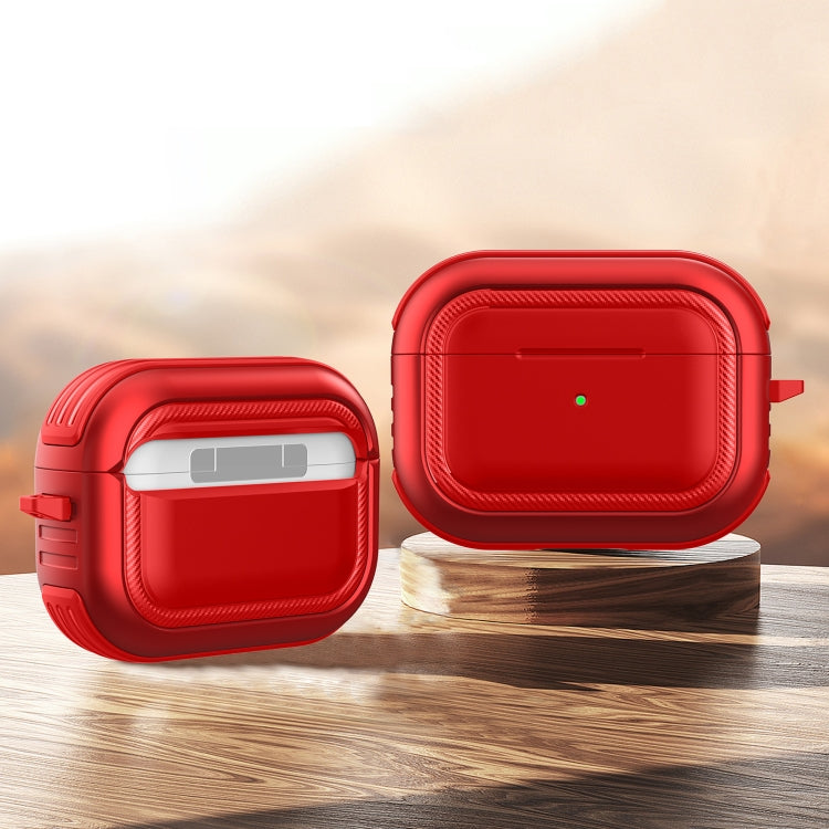 Wireless Earphones Shockproof TPU + PC Protective Case with Carabiner For AirPods Pro