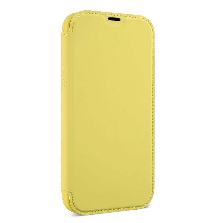 For iPhone 13 Skin Feel Horizontal Flip PU Leather Case with Holder & Card Slot