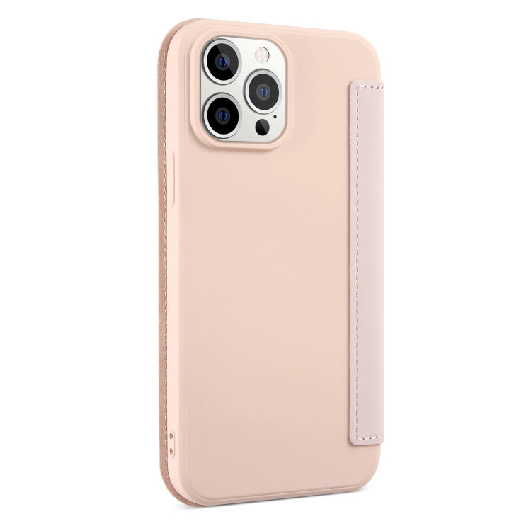 For iPhone 13 Skin Feel Horizontal Flip PU Leather Case with Holder & Card Slot