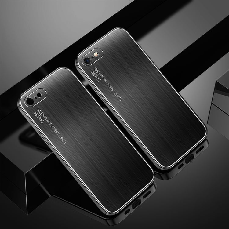 Cool Sharp Series Aluminum Plate Brushed Lens All-inclusive Protective Case For iPhone 8 Plus & 7 Plus