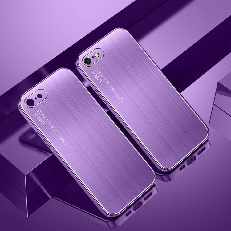 Cool Sharp Series Aluminum Plate Brushed Lens All-inclusive Protective Case For iPhone 8 Plus & 7 Plus