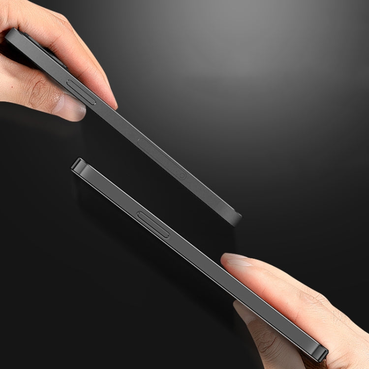 For iPhone 13 mini Cool Sharp Series Aluminum Plate Brushed Lens All-inclusive Protective Case