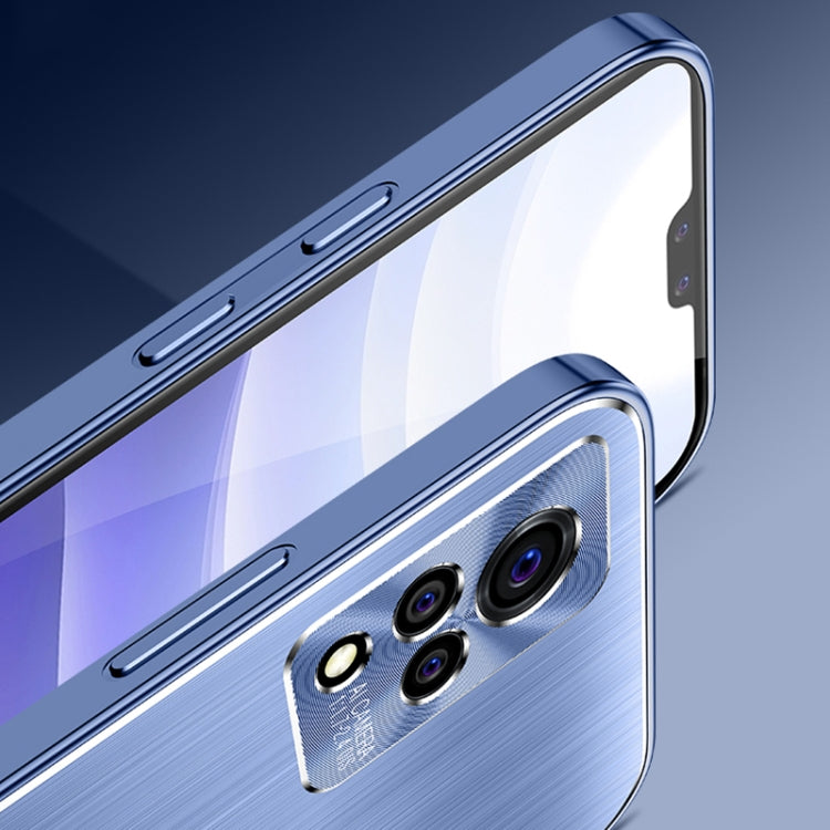 For vivo S9e Cool Sharp Series Aluminum Plate Brushed Lens All-inclusive Protective Case