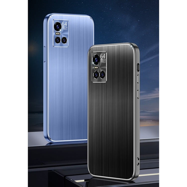 For vivo S10 / S10 Pro Cool Sharp Series Aluminum Plate Brushed Lens All-inclusive Protective Case