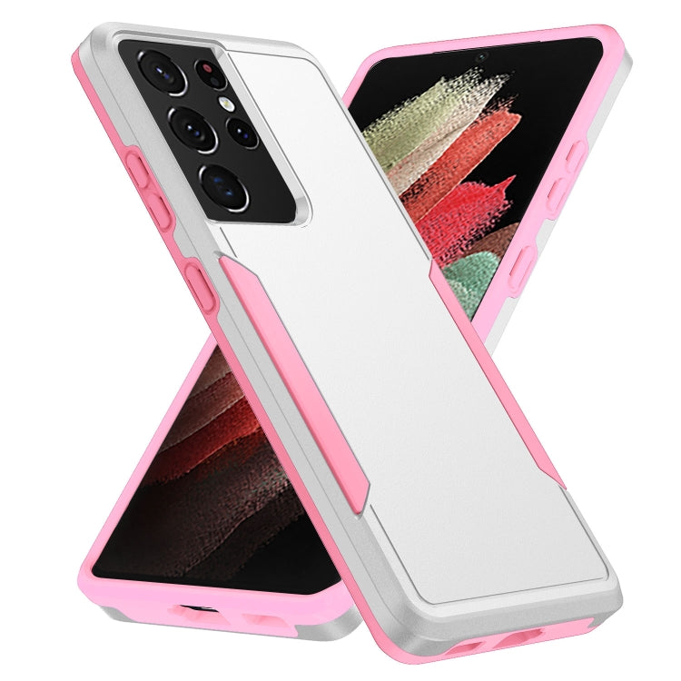 For Samsung Galay S21 Ultra 5G Pioneer Armor Heavy Duty PC + TPU Shockproof Case