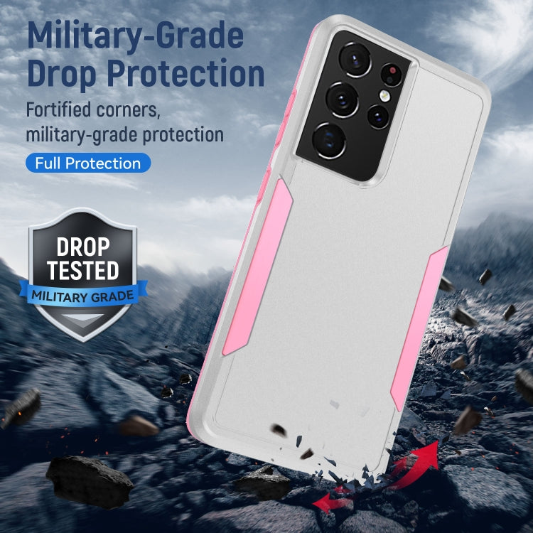 For Samsung Galay S21 Ultra 5G Pioneer Armor Heavy Duty PC + TPU Shockproof Case