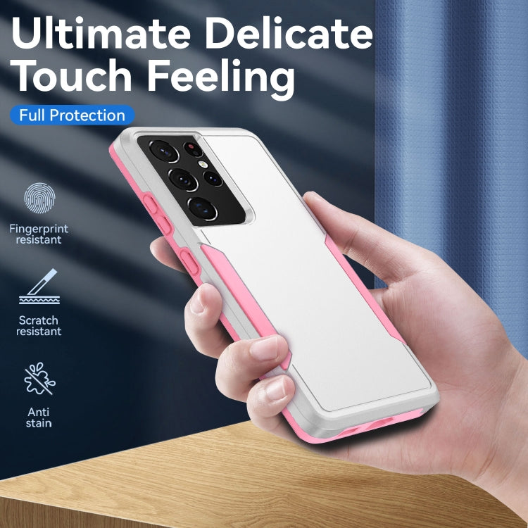 For Samsung Galay S21 Ultra 5G Pioneer Armor Heavy Duty PC + TPU Shockproof Case