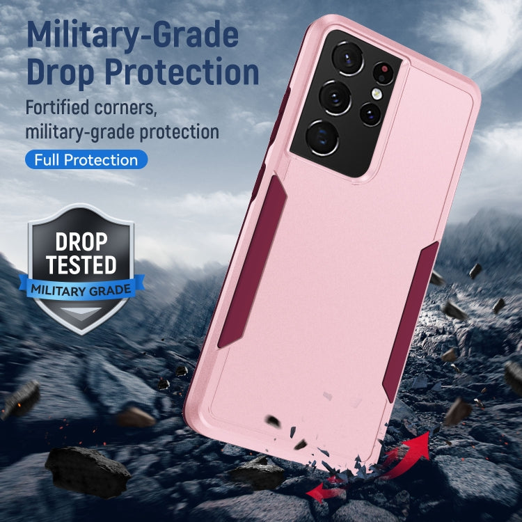 For Samsung Galay S21 Ultra 5G Pioneer Armor Heavy Duty PC + TPU Shockproof Case