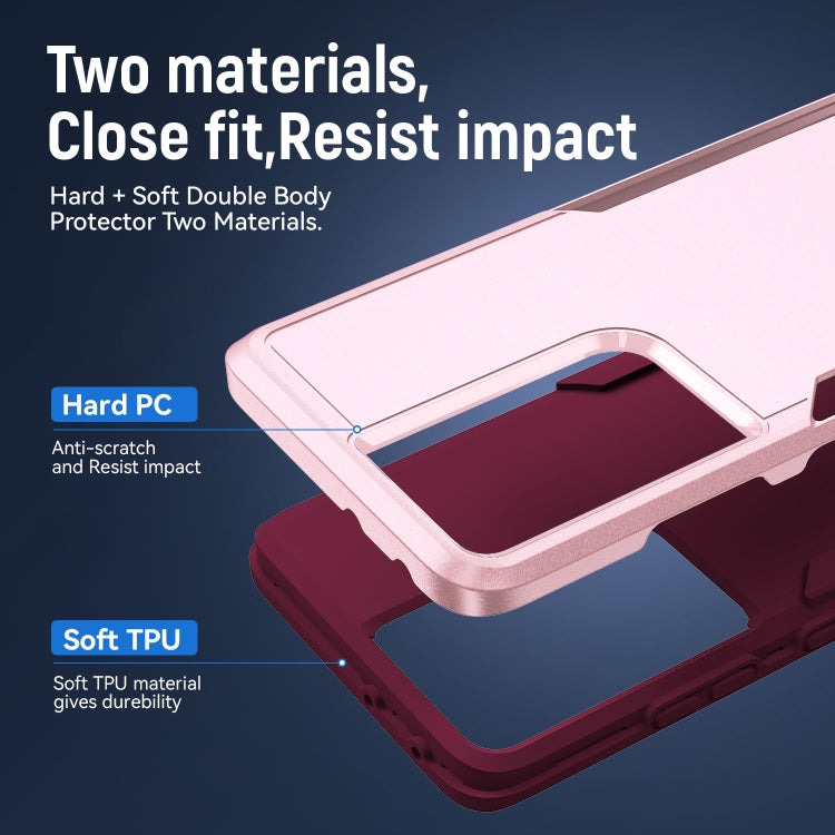 For Samsung Galay S21 Ultra 5G Pioneer Armor Heavy Duty PC + TPU Shockproof Case