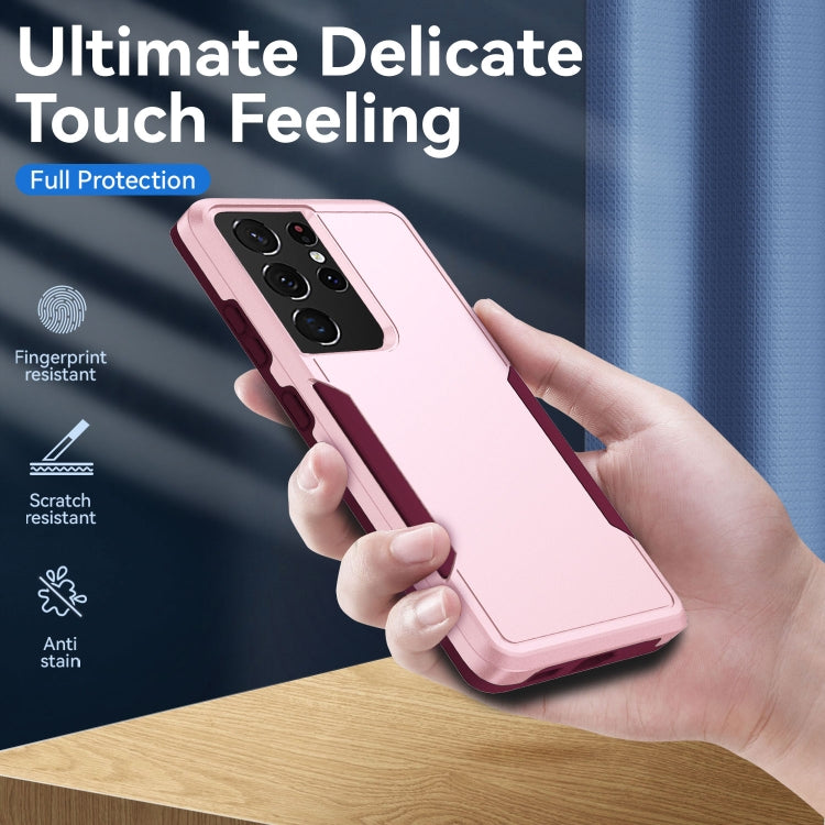 For Samsung Galay S21 Ultra 5G Pioneer Armor Heavy Duty PC + TPU Shockproof Case