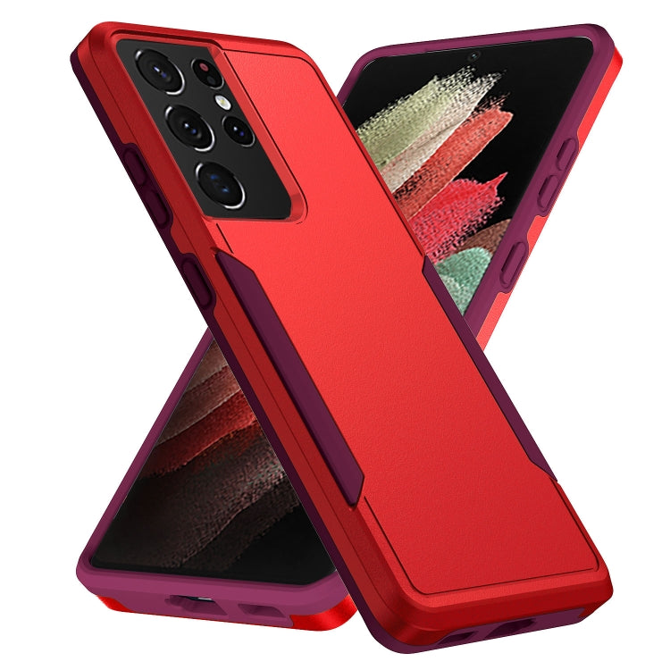 For Samsung Galay S21 Ultra 5G Pioneer Armor Heavy Duty PC + TPU Shockproof Case