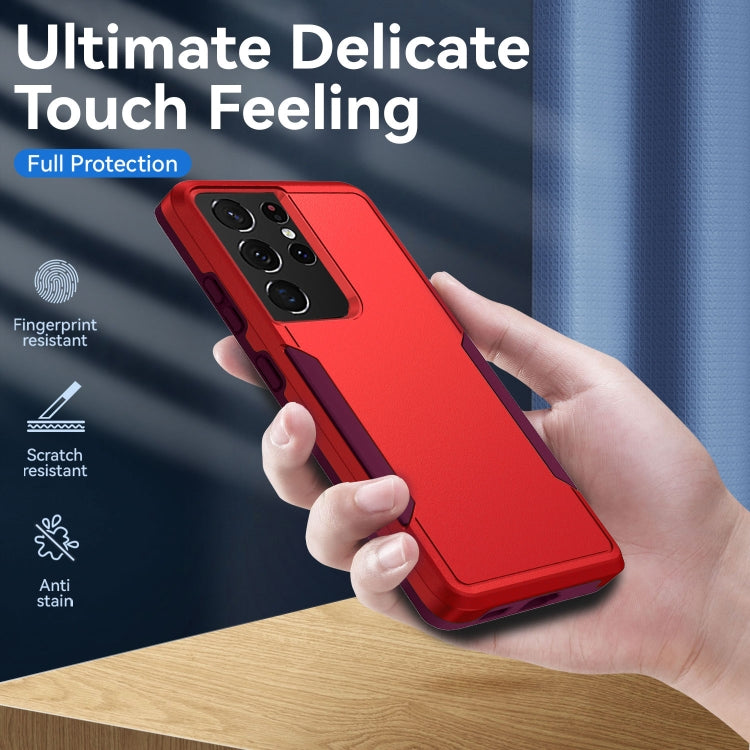 For Samsung Galay S21 Ultra 5G Pioneer Armor Heavy Duty PC + TPU Shockproof Case