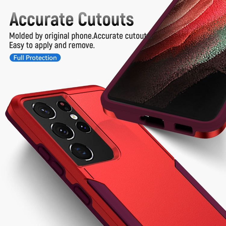 For Samsung Galay S21 Ultra 5G Pioneer Armor Heavy Duty PC + TPU Shockproof Case