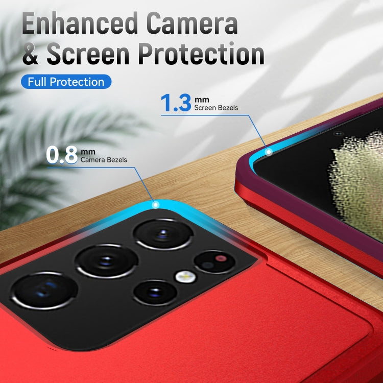For Samsung Galay S21 Ultra 5G Pioneer Armor Heavy Duty PC + TPU Shockproof Case