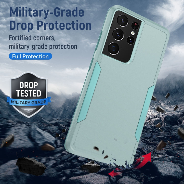 For Samsung Galay S21 Ultra 5G Pioneer Armor Heavy Duty PC + TPU Shockproof Case