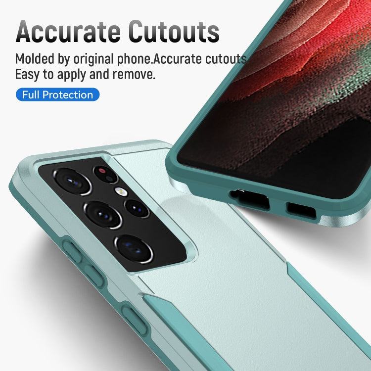 For Samsung Galay S21 Ultra 5G Pioneer Armor Heavy Duty PC + TPU Shockproof Case