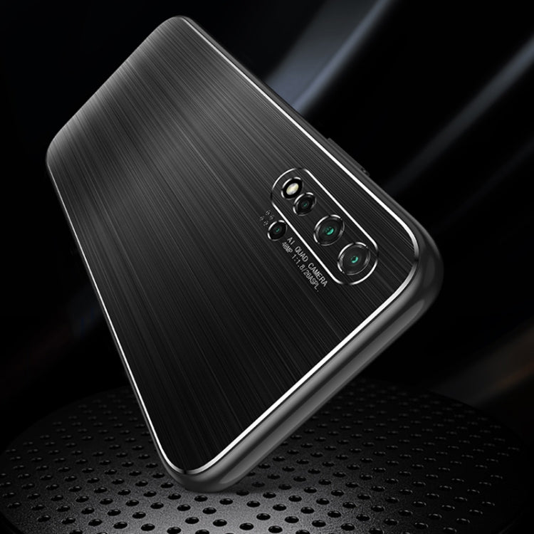 For Huawei nova 6 5G Cool Sharp Series Aluminum Plate Brushed Lens All-inclusive Protective Case