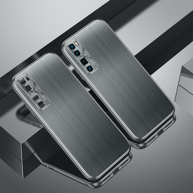 For Huawei nova 7 Pro Cool Sharp Series Aluminum Plate Brushed Lens All-inclusive Protective Case