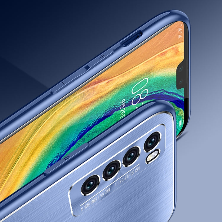 For Huawei nova 7 SE Cool Sharp Series Aluminum Plate Brushed Lens All-inclusive Protective Case