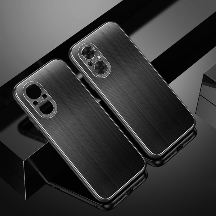 For Honor 50 SE Cool Sharp Series Aluminum Plate Brushed Lens All-inclusive Protective Case