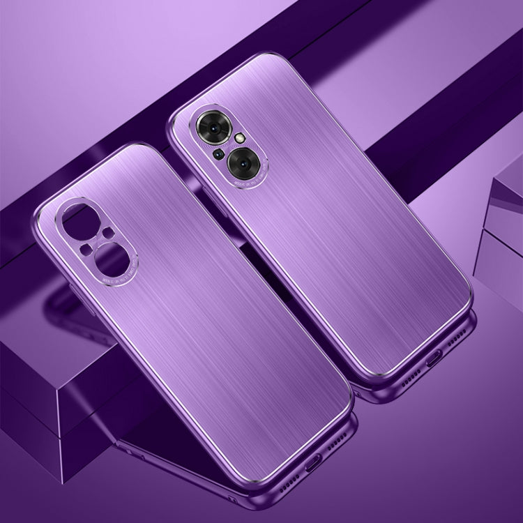 For Honor 50 SE Cool Sharp Series Aluminum Plate Brushed Lens All-inclusive Protective Case
