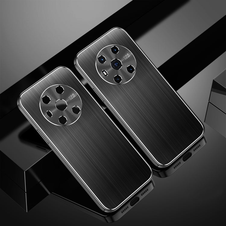For Honor Magic3 Cool Sharp Series Aluminum Plate Brushed Lens All-inclusive Protective Case