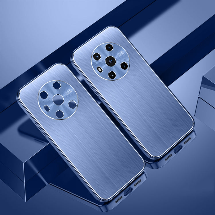 For Honor Magic3 Cool Sharp Series Aluminum Plate Brushed Lens All-inclusive Protective Case