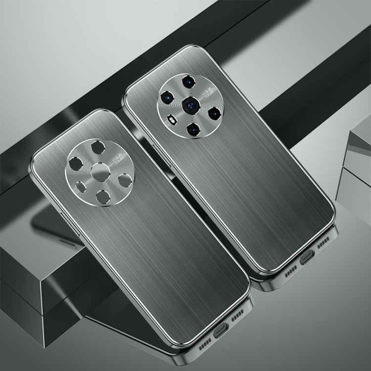 For Honor Magic3 Cool Sharp Series Aluminum Plate Brushed Lens All-inclusive Protective Case
