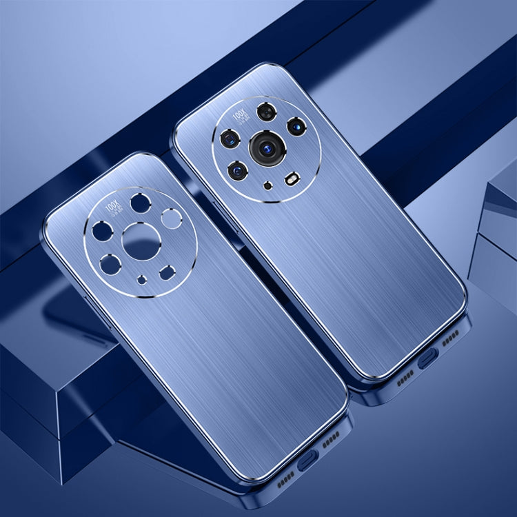 For Honor Magic3 Pro Cool Sharp Series Aluminum Plate Brushed Lens All-inclusive Protective Case