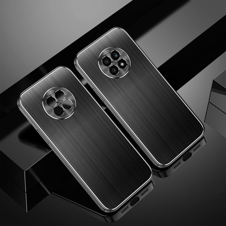 For Honor X20 Cool Sharp Series Aluminum Plate Brushed Lens All-inclusive Protective Case