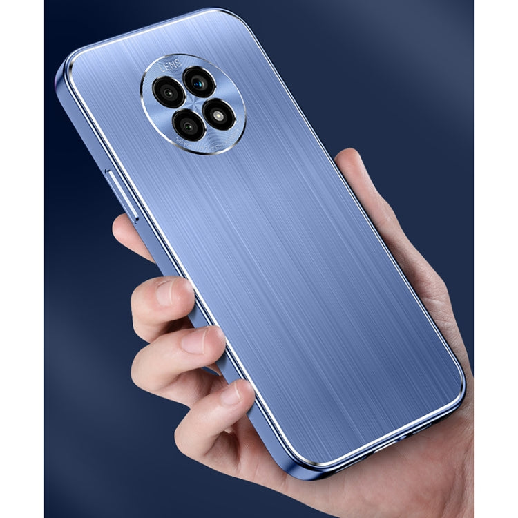 For Honor X20 Cool Sharp Series Aluminum Plate Brushed Lens All-inclusive Protective Case
