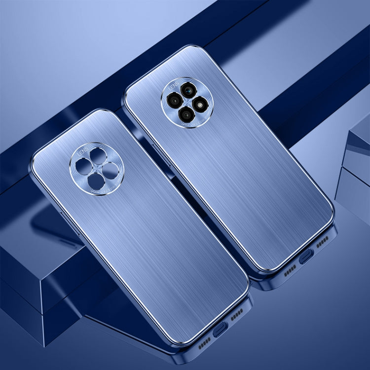 For Honor X20 Cool Sharp Series Aluminum Plate Brushed Lens All-inclusive Protective Case