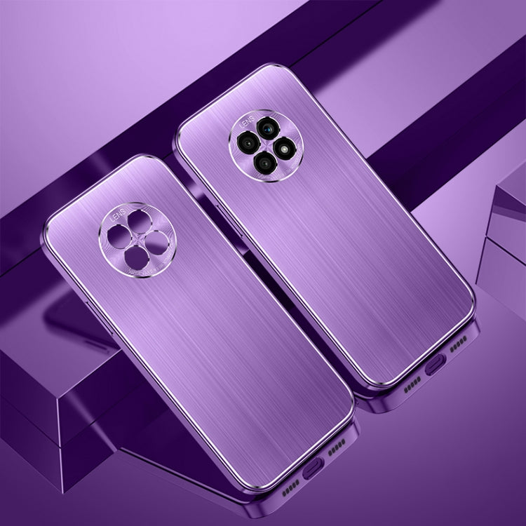 For Honor X20 Cool Sharp Series Aluminum Plate Brushed Lens All-inclusive Protective Case