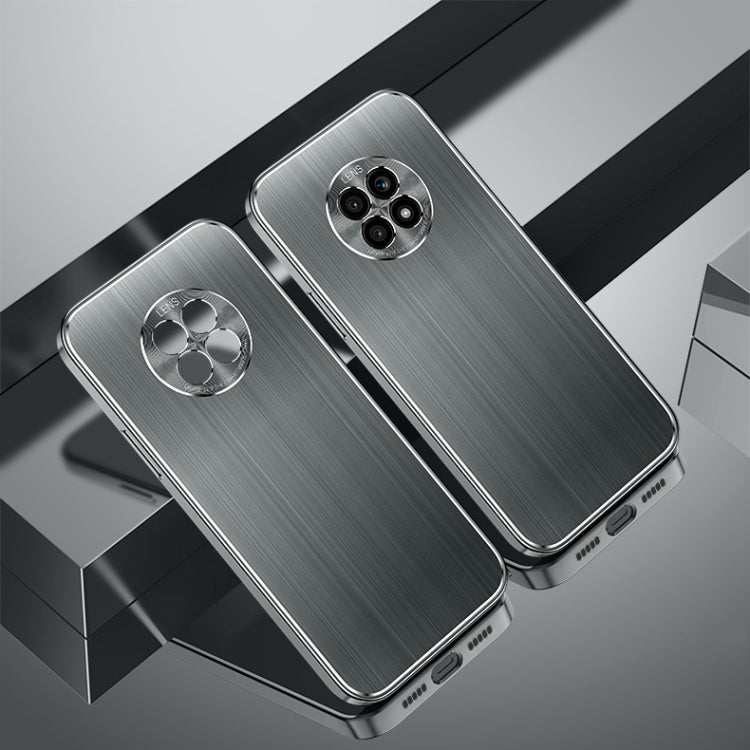 For Honor X20 Cool Sharp Series Aluminum Plate Brushed Lens All-inclusive Protective Case